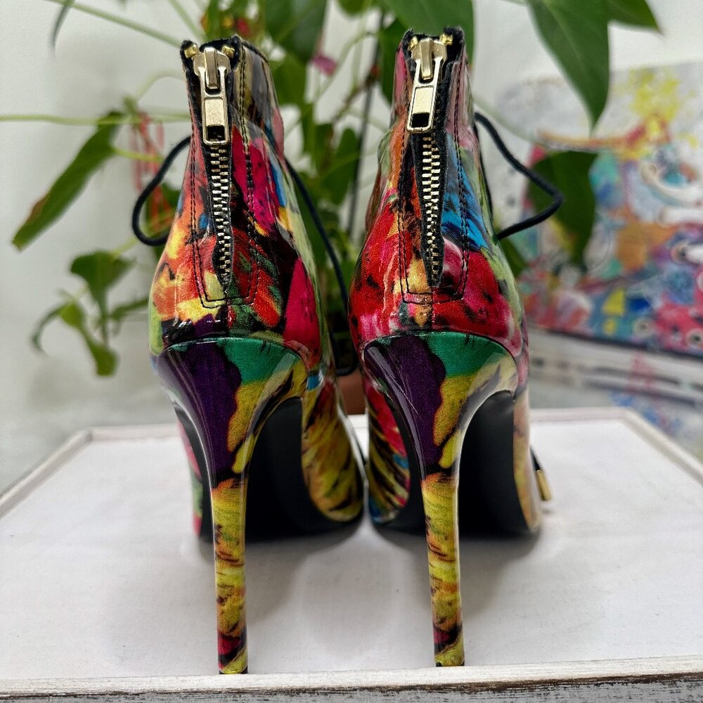 ๐จ Steve Madden Multicolor Lace-Up Heels ๐จ - Picture 4 of 7